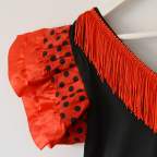 Vestido sevillana o flamenca rojo