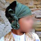 Pañuelo cabeza verde para traje baturro o regional